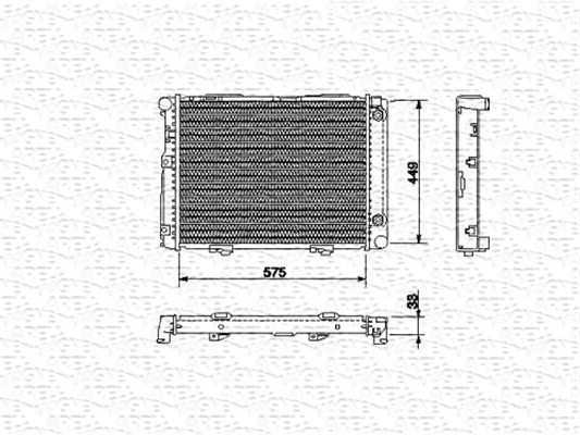 MAGNETI MARELLI Radiators, Motora dzesēšanas sistēma 350213533000